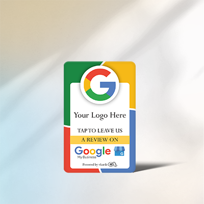 Custom Google Review Card | NFC Tap-for-Reviews Card | Eco-Friendly PVC | Vkardz Prints