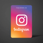 NFC Instagram Social Card – Custom PVC Digital Business Card | Vkardz Prints