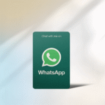 WhatsApp Digital Social Card – NFC Tap to Chat Business Card